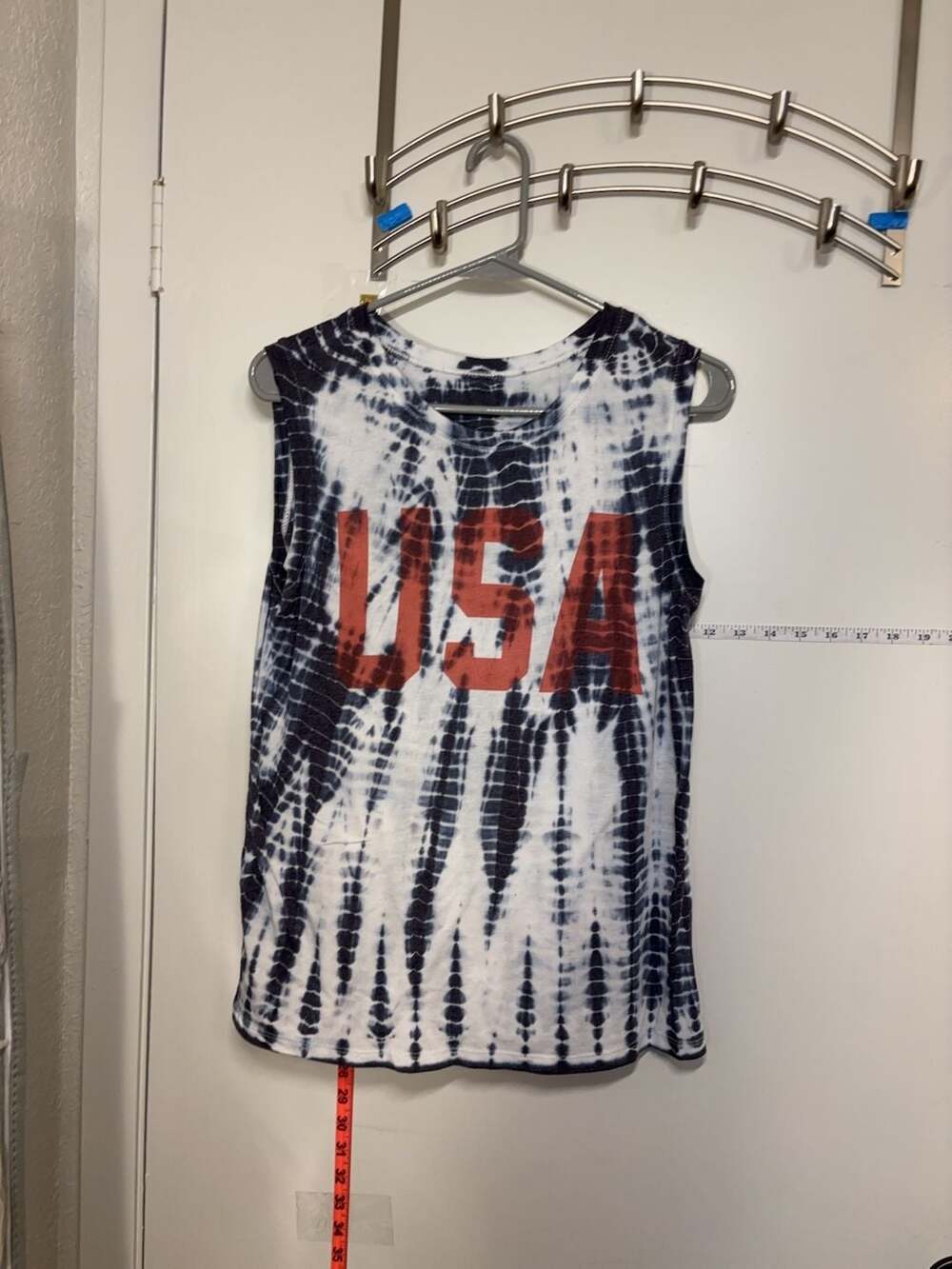 P1: LOL vintage  USA Tie-Dye Sleeveless Tank Top 4th L independence